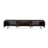 Verbania 98" Plasma Cabinet in Matte Black
