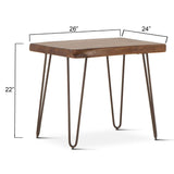 Vail 26" Side Table in Walnut