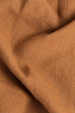 Cinnamon medium weight linen fabric (180 g/m2)