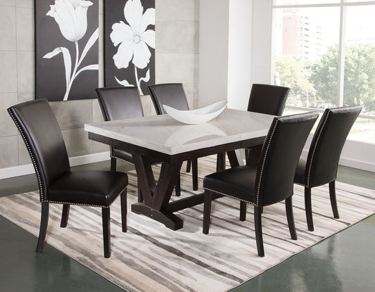 Finley Black PU Side Chair (Pack of 2)