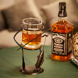 Fisherman Fishing Whiskey, Wine & Water Glass