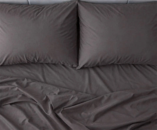 Brown Cotton Flat Sheet