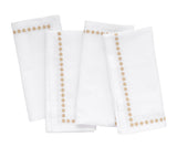Gold napkins - White Napkins