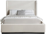 Flynn Linen Textured Wingback Bed - Luxurious Comfort and Contemporary Design for Your Bedroom Sanctuary