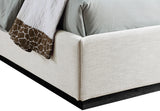 Flynn Linen Textured Wingback Bed - Luxurious Comfort and Contemporary Design for Your Bedroom Sanctuary
