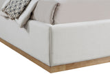 Flynn Linen Textured Wingback Bed - Luxurious Comfort and Contemporary Design for Your Bedroom Sanctuary