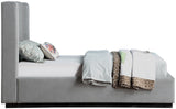 Flynn Linen Textured Wingback Bed - Luxurious Comfort and Contemporary Design for Your Bedroom Sanctuary