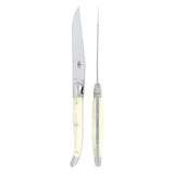 Forge de  Laguiole 2 Piece Steak Knife Set Bone Handle