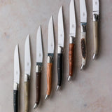 Forge de  Laguiole 6 Piece Steak Knife Set Elk Stag Handle
