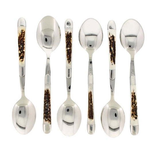 Forge de Laguiole Soup Spoons Elk Stag