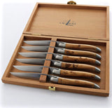 Forge de Laguiole Steak Knife Storage Box - Sapele Mahogany