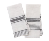 Striped Linen Tea Towels - Set of 2
