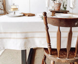 French Striped Tablecloth