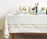 French Striped Tablecloth