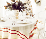 French Striped Tablecloth