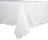 White Tablecloths - Fringe Edges