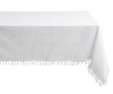White Tablecloths - Fringe Edges