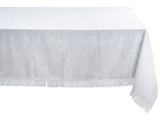 White Tablecloths - Fringe Edges