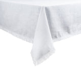 White Tablecloths - Fringe Edges