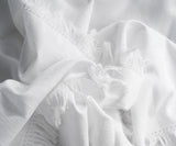White Tablecloths - Fringe Edges