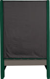 Fritz Velvet Bed - Elegant Contemporary Wingback Design with Dramatic Tufted Headboard & Nailheads
