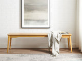 Currant Long Bench, Caramelized