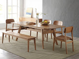 Currant Long Bench, Caramelized