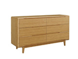 Currant Six Drawer Double Dresser, Caramelized