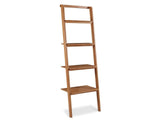Currant Leaning Bookshelf, Caramelized