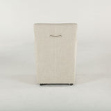 Peabody 25" Wheeled Armchair in Beige Linen
