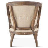 Shakespeare 28" Deconstructed Accent Chair in Vintage Cigar Leather