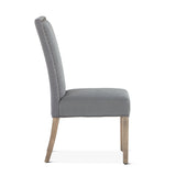 Jones 24" Upholstered Warm Gray Dining Chair Napolean Legs