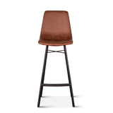 Sam 18" Bar Chair in Trapper Brown Microfiber