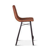 Sam 18" Counter Chair in Trapper Brown Microfiber