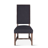 Darcy 21" Upholstered Dining Chair in Dark Gray Linen