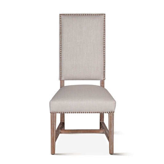 Darcy 21" Upholstered Dining Chair in Greige Linen