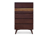 Azara Five Drawer High Chest, Sable