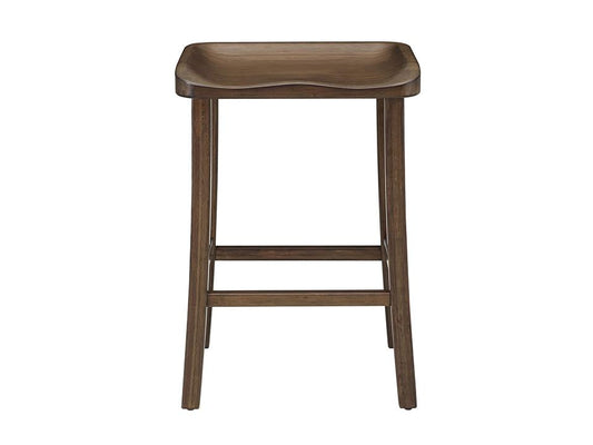 Tulip Counter Height Stool, Black Walnut, (Set of 2)