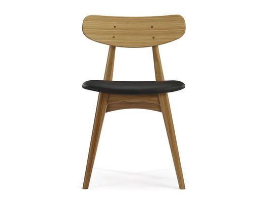 Cassia Dining Chair W/ Leather Seat - Boxed Set Of 2, Amber