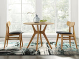Cassia Dining Chair W/ Leather Seat - Boxed Set Of 2, Amber