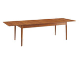 Erikka 110" Double-Leaves Extension Dining Table, Amber