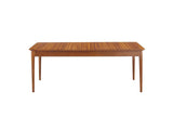Erikka 110" Double-Leaves Extension Dining Table, Amber