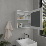TUHOME Luma Medicine Cabinet with Mirrored Door and Two Interior Storage Shelves, Wall-Mounted Organizer for Bathrooms, Kitchens or Mudrooms, Compact Space-Saving Solution for Toiletries, Medications and Daily Essentials
