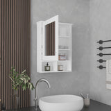 Vina Medicine Cabinet with Mirror and Cubby Shelving