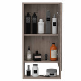 Tuhome Mariana Medicine Cabinet with Mirror, One External Shelf, Two Interior Shelves, Modern Design for Bathroom Storage and Organization