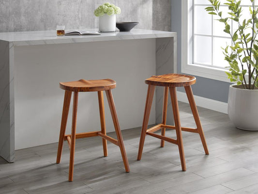 Max Stool in Counter Height, Amber, (Set of 2)