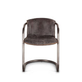 Portofino 22" Dining Chair in Antique Ebony Leather