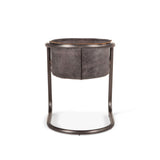 Portofino 22" Dining Chair in Antique Ebony Leather