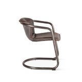 Portofino 22" Dining Chair in Antique Ebony Leather