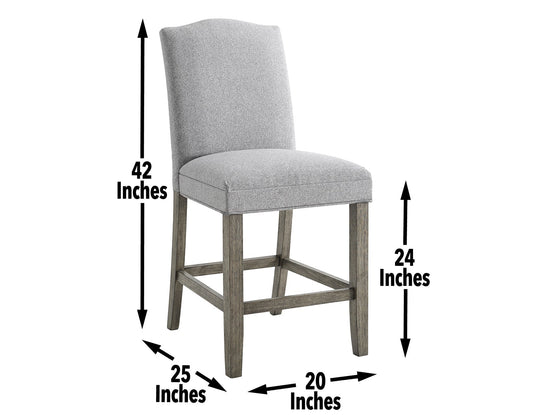 Grayson 24" Counter Stool, Upholstered
